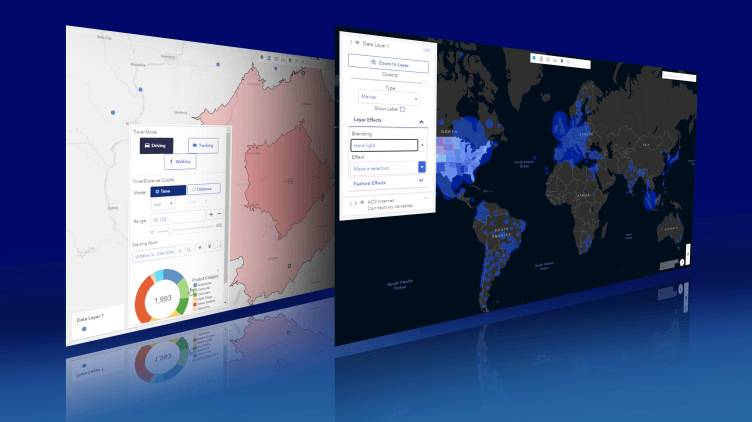 Map software screenshot
