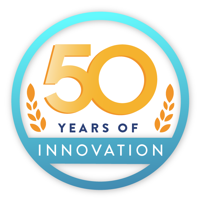ibi 50 Years of Innovation logo