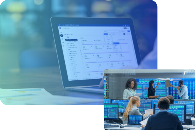 WebFOCUS Product Screenshot and Analytics Team Picture
