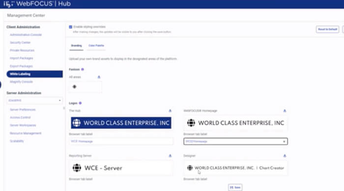 ibi WebFocus 9.2 hub screenshot
